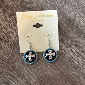 Paris Collection Cross Earrings